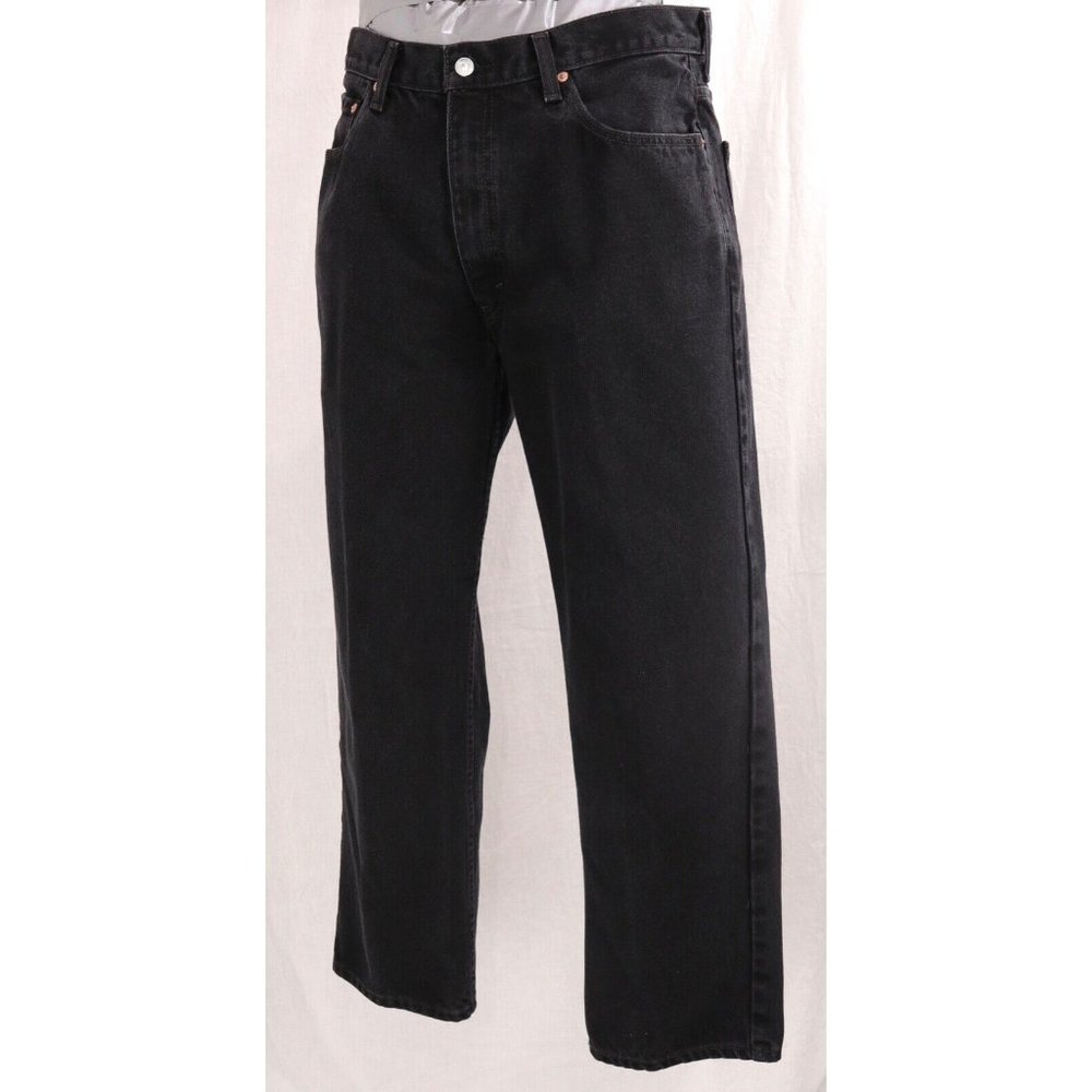 Levi’s Relaxed Fit 550 Men's 38x30 Blue Jean Black Wash Denim Straight Leg W38 L - Picture 3 of 12